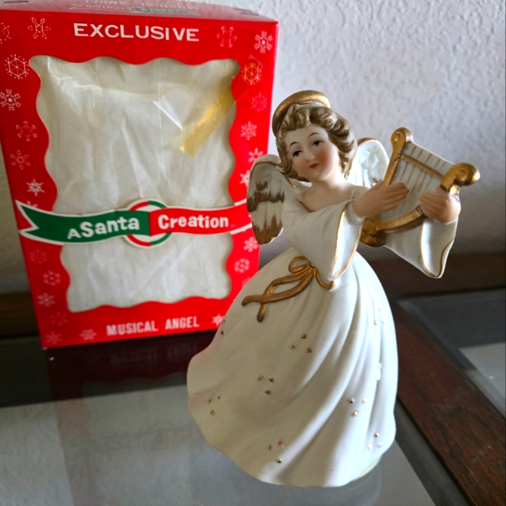 Vintage musical angel by Berman & Anderson, 5th Avenue NY.
